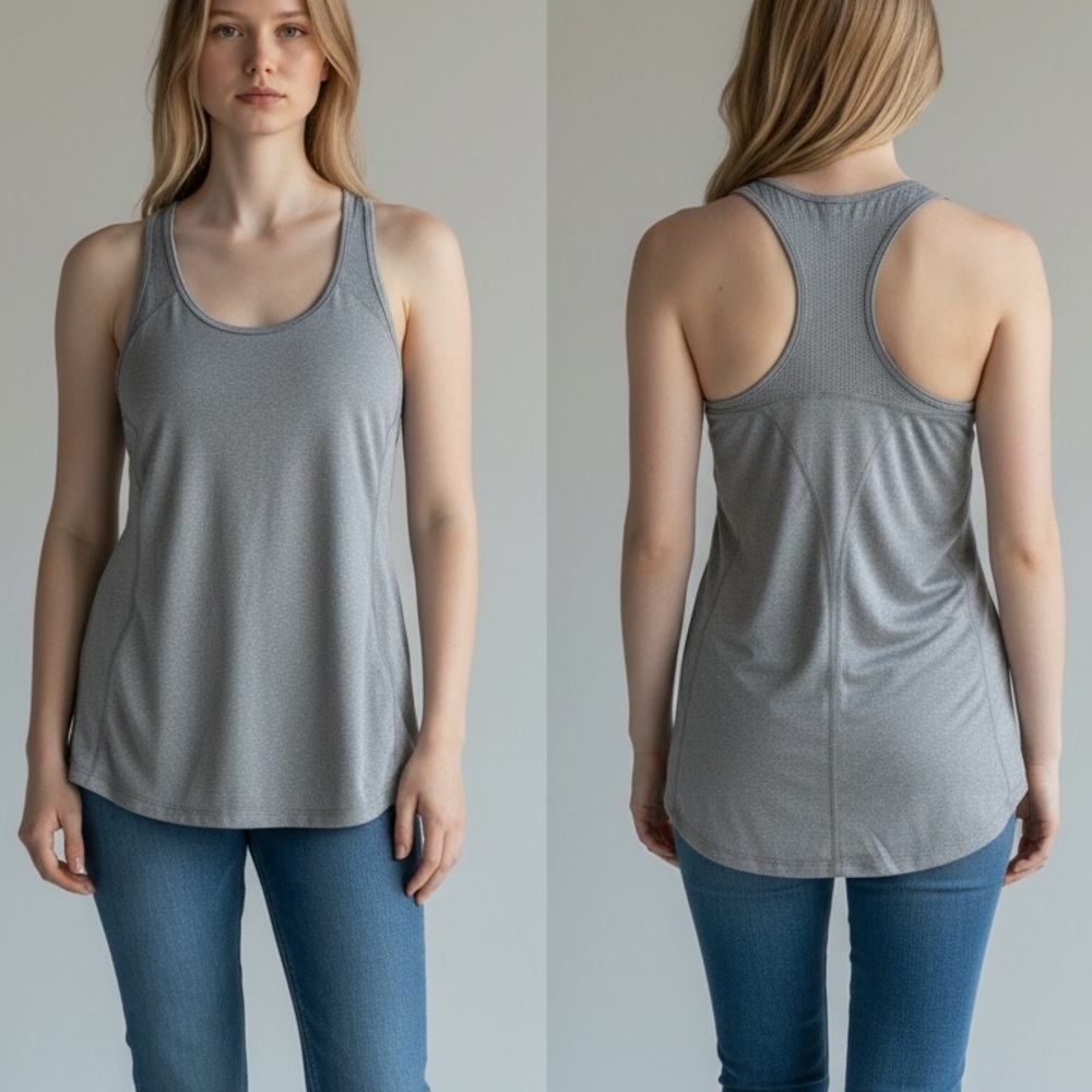 Danskin active Women's Gray Tank Top LARGE
